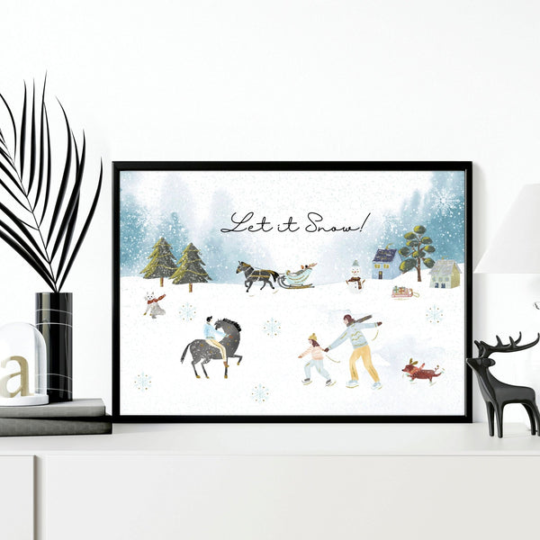 Home decoration of christmas | wall art print - Yahko Merchandise