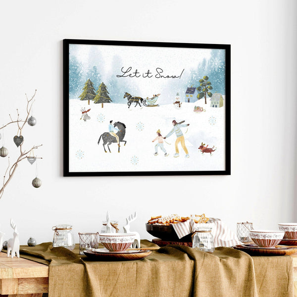Home decoration of christmas | wall art print - Yahko Merchandise
