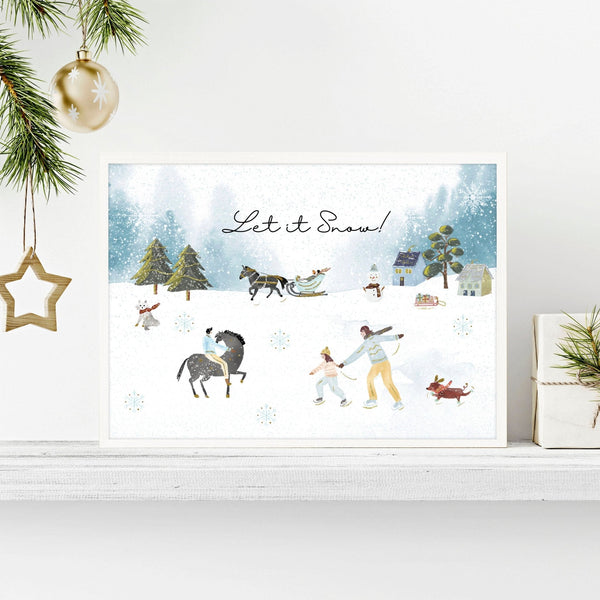Home decoration of christmas | wall art print - Yahko Merchandise