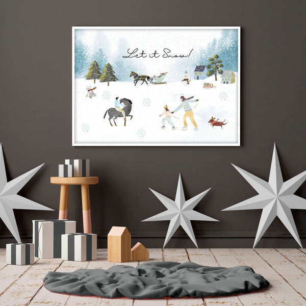 Home decoration of christmas | wall art print - Yahko Merchandise