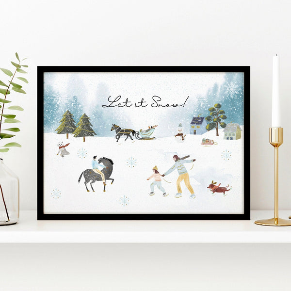 Home decoration of christmas | wall art print - Yahko Merchandise