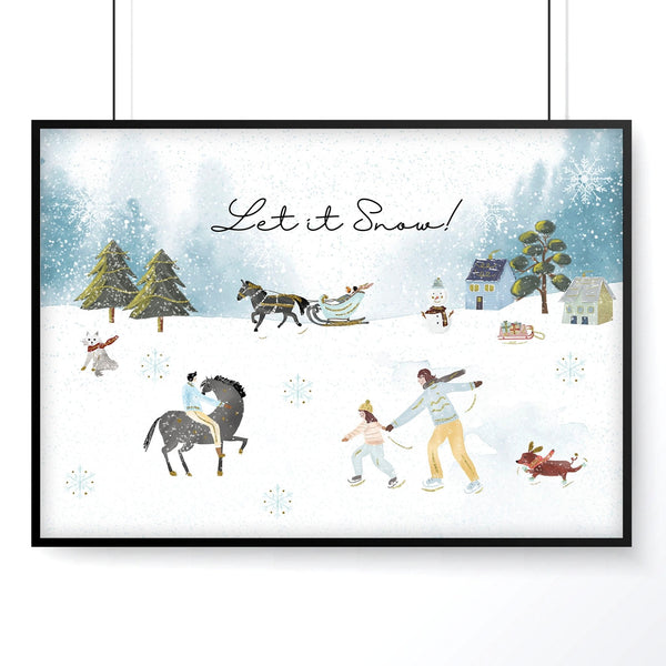Home decoration of christmas | wall art print - Yahko Merchandise
