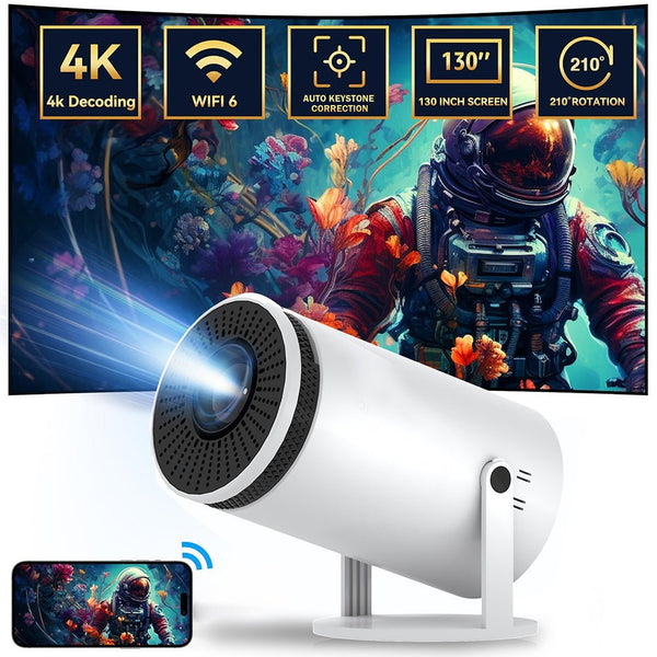 Home HD Projector Bluetooth Portable Mini 4K Mini Phone Y5S Home Theater Projector - Yahko Merchandise
