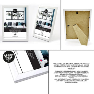 Home office decor ideas for her | set of 3 framed wall art - Yahko Merchandise