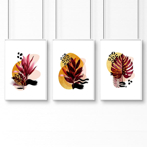 Home office decor ideas for her | set of 3 framed wall art - Yahko Merchandise