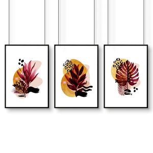 Home office decor ideas for her | set of 3 framed wall art - Yahko Merchandise