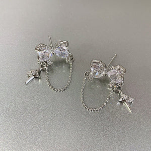 Hot Girl Style Fashion Simple Love Chain Earrings - Yahko Merchandise