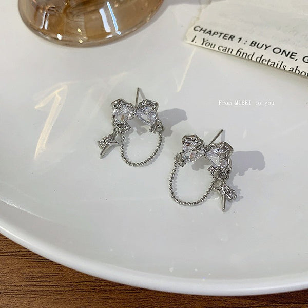 Hot Girl Style Fashion Simple Love Chain Earrings - Yahko Merchandise