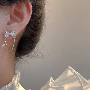 Hot Girl Style Fashion Simple Love Chain Earrings - Yahko Merchandise