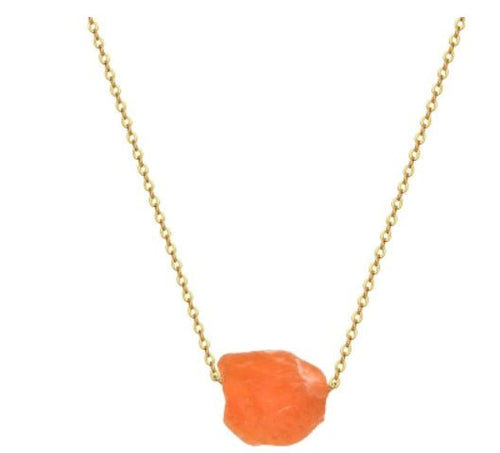 Hot Selling Stone Crystal Pillar Tree Of Life Pendant Ins Fashion Necklace - Yahko Merchandise