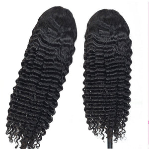 Human Hair 28 30 Deep Wave Lace Frontal Wigs 13 4 Front Wigs - Yahko Merchandise