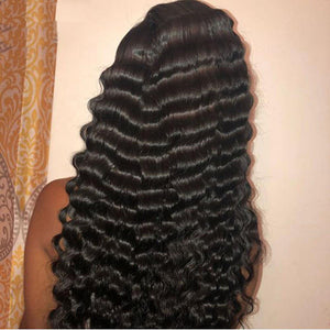 Human Hair 28 30 Deep Wave Lace Frontal Wigs 13 4 Front Wigs - Yahko Merchandise