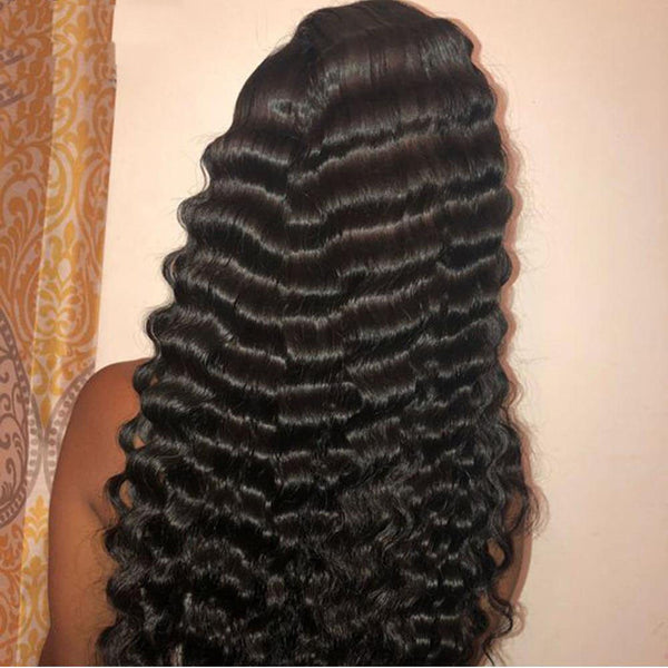 Human Hair 28 30 Deep Wave Lace Frontal Wigs 13 4 Front Wigs - Yahko Merchandise