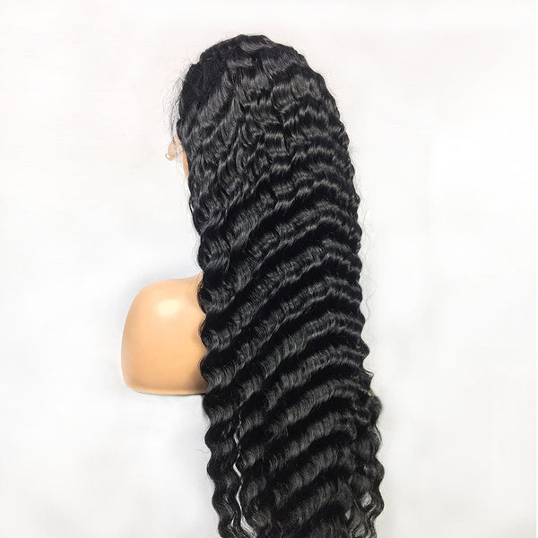 Human Hair 28 30 Deep Wave Lace Frontal Wigs 13 4 Front Wigs - Yahko Merchandise