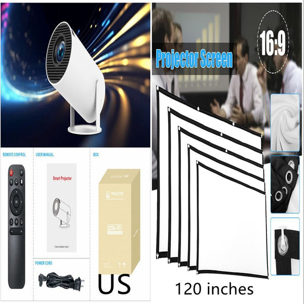 HY300 Pro Projector Home Theater Entertainment Portable Small Projector - Yahko Merchandise