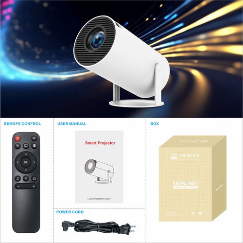 HY300 Pro Projector Home Theater Entertainment Portable Small Projector - Yahko Merchandise