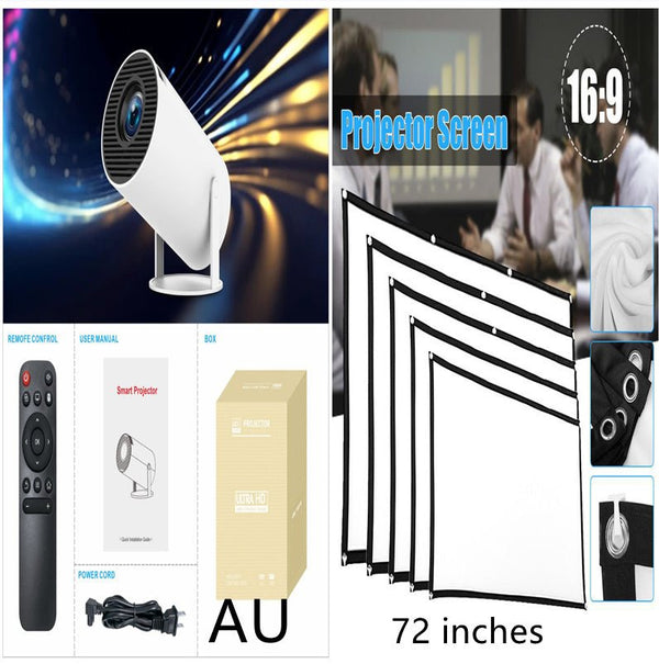 HY300 Pro Projector Home Theater Entertainment Portable Small Projector - Yahko Merchandise