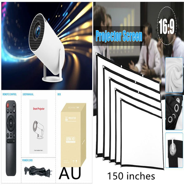 HY300 Pro Projector Home Theater Entertainment Portable Small Projector - Yahko Merchandise