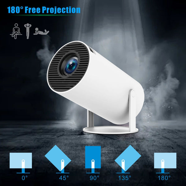 HY300 Pro Projector Home Theater Entertainment Portable Small Projector - Yahko Merchandise