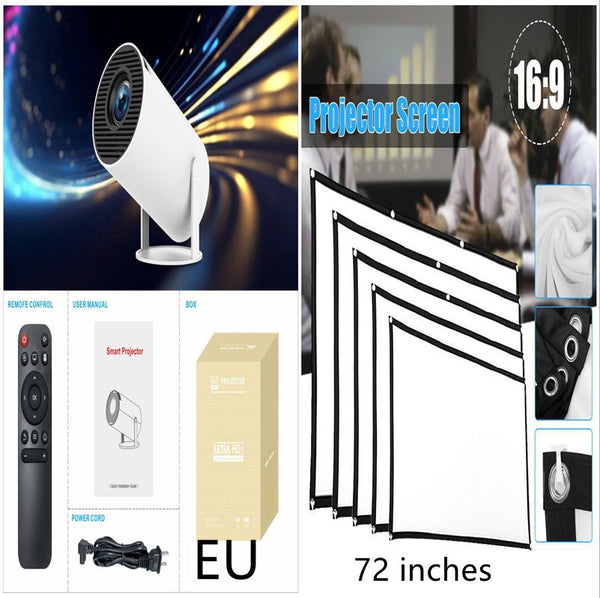 HY300 Pro Projector Home Theater Entertainment Portable Small Projector - Yahko Merchandise