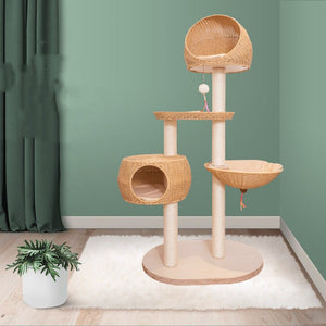 Integrated Multi Layer Solid Wood Cat Tree - Yahko Merchandise