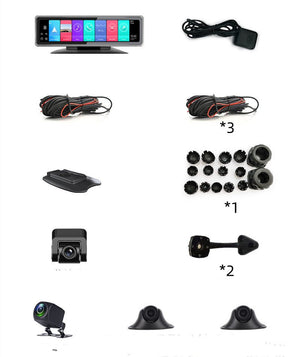 Intelligent 4G360 Panoramic Positioning Tracking Management 24V Remote Monitoring Driving Recorder - Yahko Merchandise