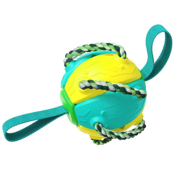 Interactive Dog Football Soccer Ball With Tabs Inflated Training Toy Outdoor Border Collie Balls Pet Products - Yahko Merchandise