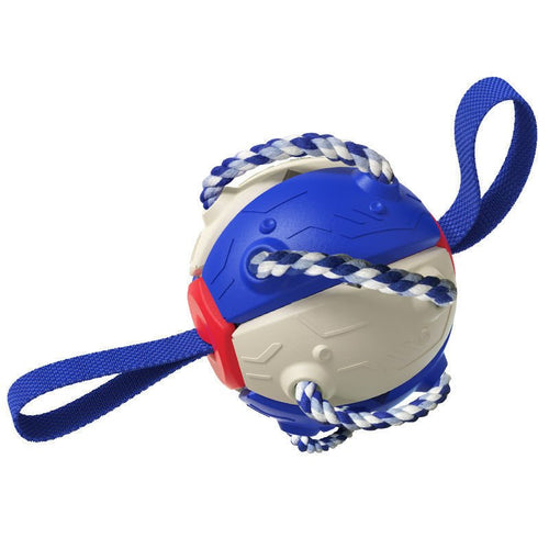 Interactive Dog Football Soccer Ball With Tabs Inflated Training Toy Outdoor Border Collie Balls Pet Products - Yahko Merchandise