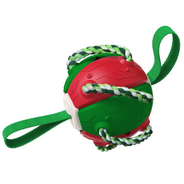 Interactive Dog Football Soccer Ball With Tabs Inflated Training Toy Outdoor Border Collie Balls Pet Products - Yahko Merchandise