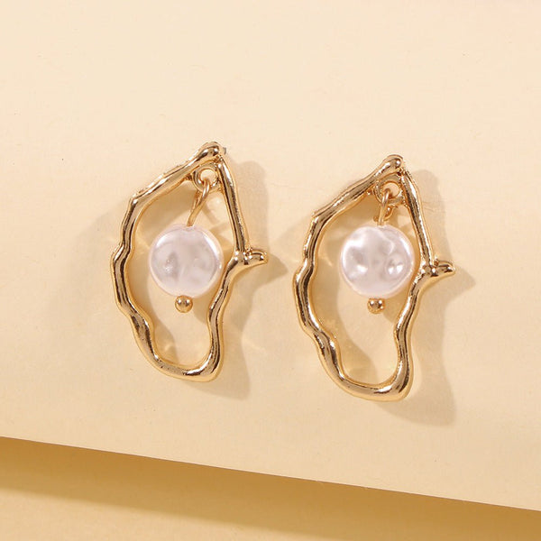Irregular Pearl Earrings - Yahko Merchandise