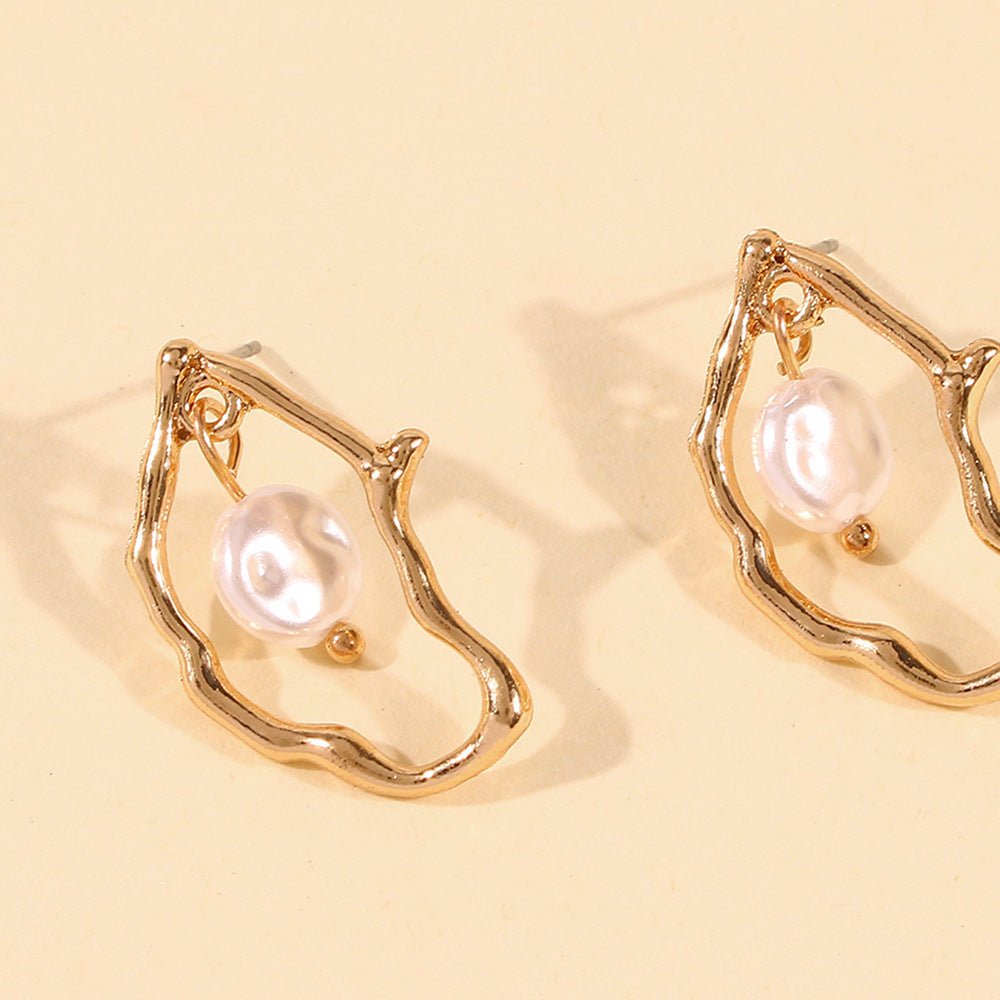Irregular Pearl Earrings - Yahko Merchandise