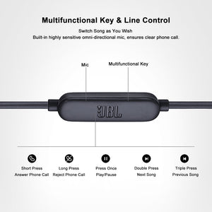 JBL LIVE100 3.5mm Wired Earphones Stereo Sound Line Control - Yahko Merchandise