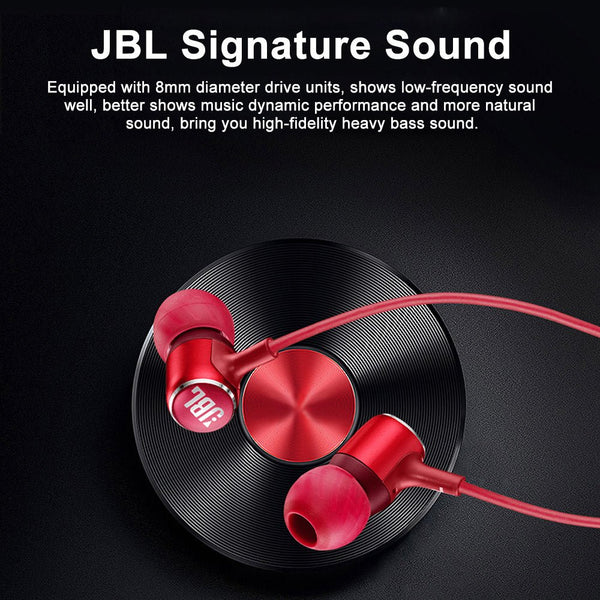 JBL LIVE100 3.5mm Wired Earphones Stereo Sound Line Control - Yahko Merchandise
