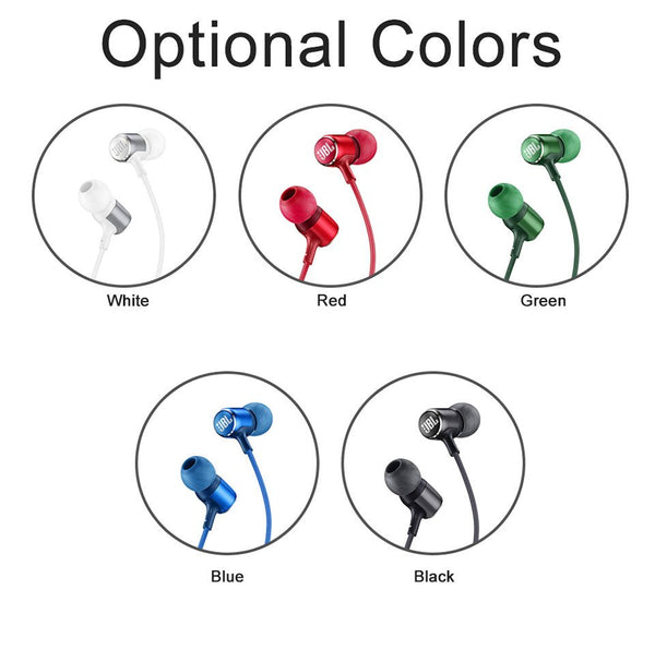 JBL LIVE100 3.5mm Wired Earphones Stereo Sound Line Control - Yahko Merchandise