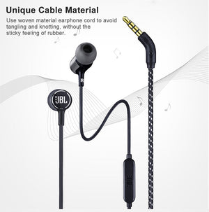 JBL LIVE100 3.5mm Wired Earphones Stereo Sound Line Control - Yahko Merchandise