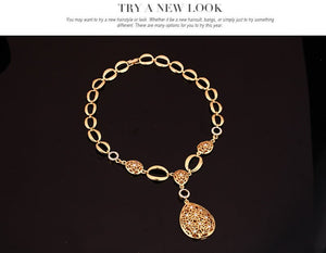 Jewelry Fashion Necklace Earrings Bracelet Ring Four Piece Jewelry Set - Yahko Merchandise