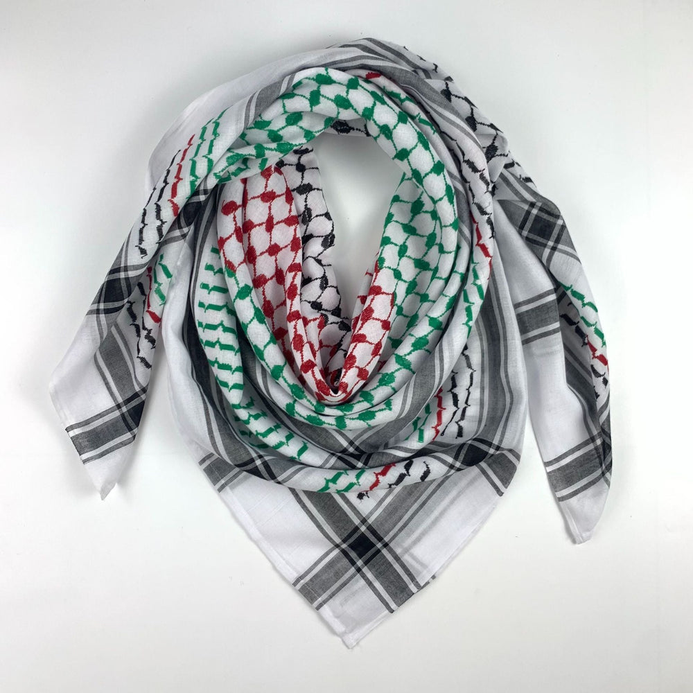 Keffiyeh Jacquard Square Scarf Men Dubai Middle East Muslim Saudi Arabia - Yahko Merchandise