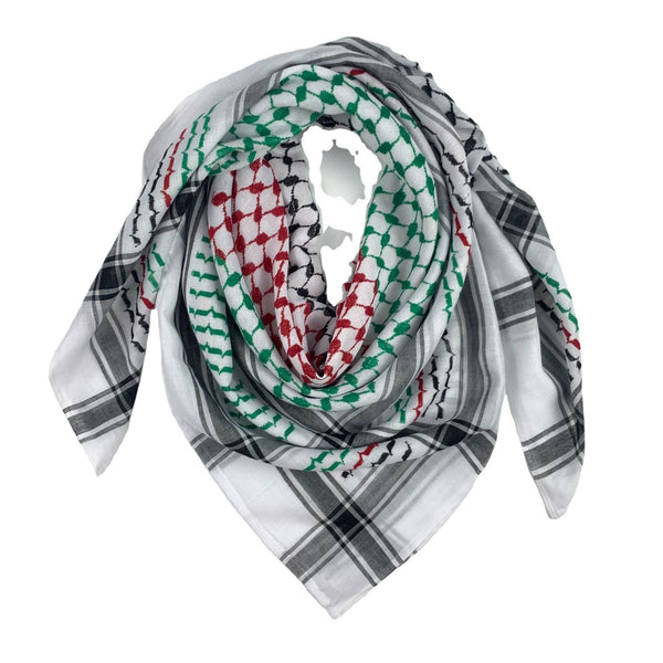 Keffiyeh Jacquard Square Scarf Men Dubai Middle East Muslim Saudi Arabia - Yahko Merchandise