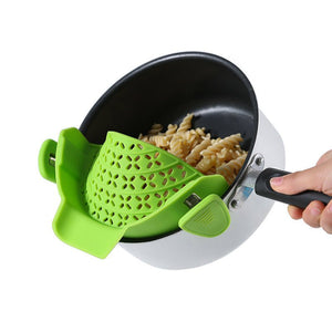 Kitchen Gadgets Silicone Pot Side Drain Stopper - Yahko Merchandise