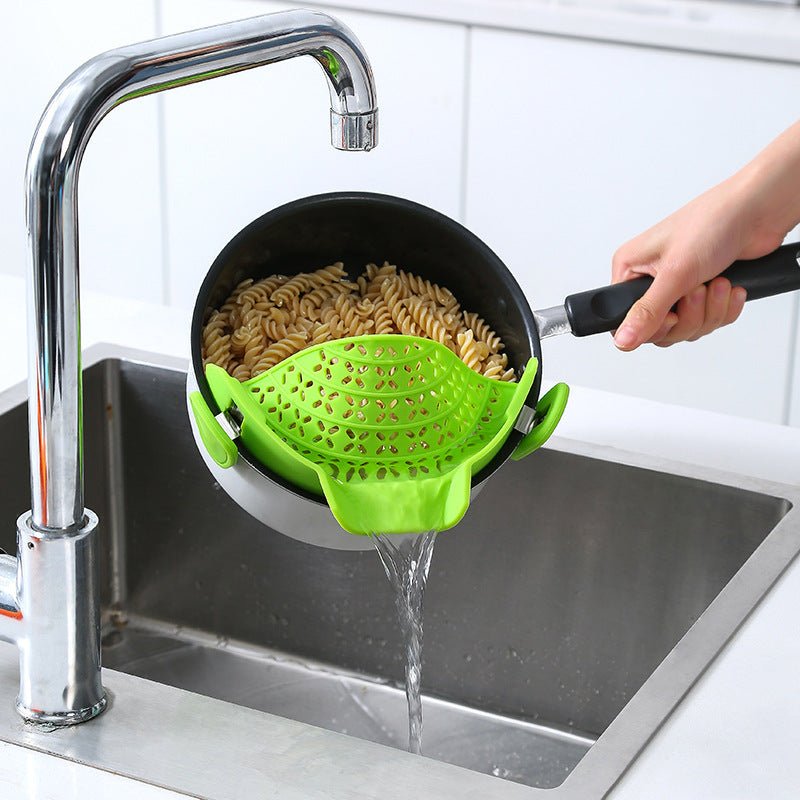 Kitchen Gadgets Silicone Pot Side Drain Stopper - Yahko Merchandise