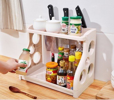Kitchen Storage Shelving Kitchen Supplies Storage Artifact Multilayer - Yahko Merchandise