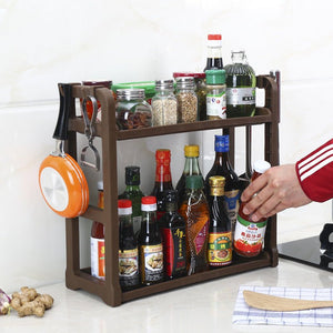 Kitchen Storage Shelving Kitchen Supplies Storage Artifact Multilayer - Yahko Merchandise