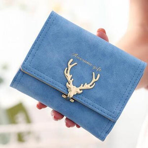 Korean Fashion Frosted Deer Woman Bag Multi Card Holding Bag Coin Purse - Yahko Merchandise