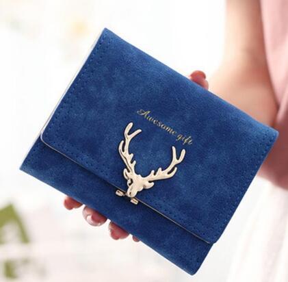 Korean Fashion Frosted Deer Woman Bag Multi Card Holding Bag Coin Purse - Yahko Merchandise