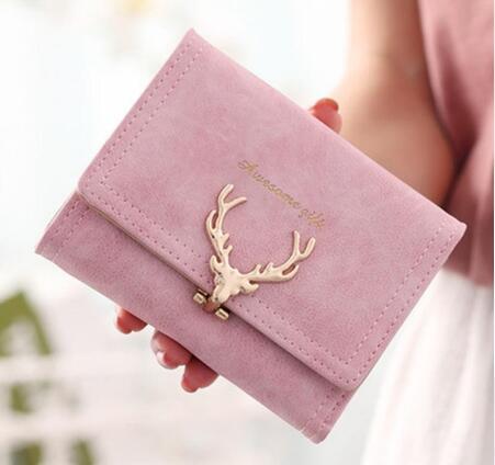 Korean Fashion Frosted Deer Woman Bag Multi Card Holding Bag Coin Purse - Yahko Merchandise