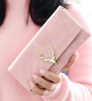 Korean Fashion Frosted Deer Woman Bag Multi Card Holding Bag Coin Purse - Yahko Merchandise