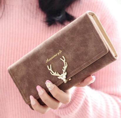 Korean Fashion Frosted Deer Woman Bag Multi Card Holding Bag Coin Purse - Yahko Merchandise