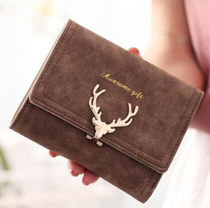 Korean Fashion Frosted Deer Woman Bag Multi Card Holding Bag Coin Purse - Yahko Merchandise