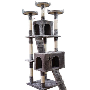 Large Cat Tree Cat Climbing Frame Integrated Jumping Platform Sisal Column - Yahko Merchandise