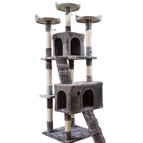Large Cat Tree Cat Climbing Frame Integrated Jumping Platform Sisal Column - Yahko Merchandise